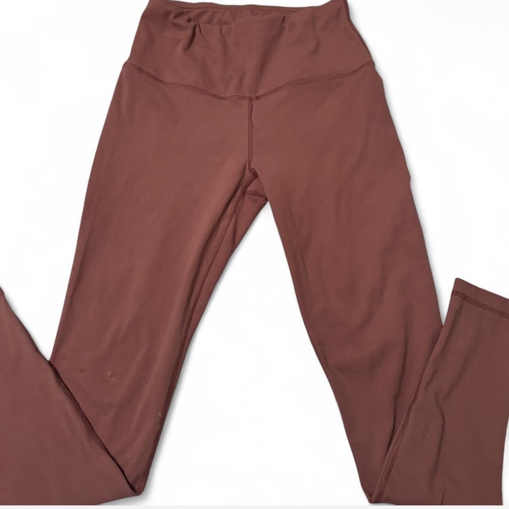 Brownish Pink High-Waisted Flared Yogalicious Leggings